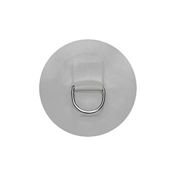 

4pcs Canoe 11cm Inflatable Boat Durable D Ring Round Stainless Steel Accessory Raft Pads Patch Surfboard Dinghy Small
