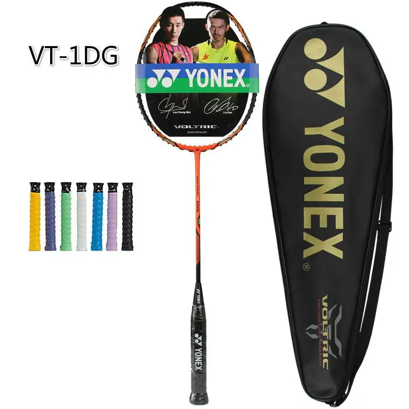 Yonex профессиональная ракетка для бадминтона высокого напряжения VT наноуглеродное волокно вольтрическая ракетка для бадминтона с сумкой - Цвет: VT 1DG