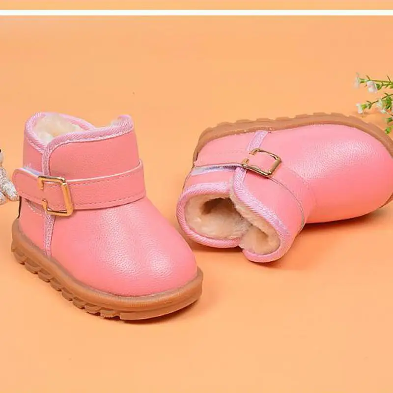 Children Boots Boys Snow Boots Girls Sport Children Shoes For Kids Sneakers Fashion Leather Child Shoes Kids Boots Winter
