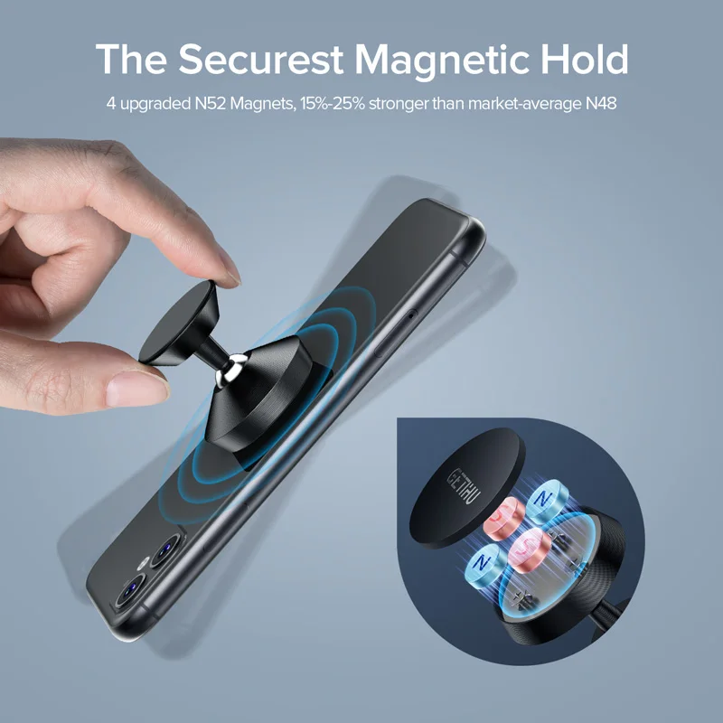 GETIHU Universal Magnetic Car Phone Holder Mobile Cell Air Vent Mount Magnet GPS Stand For iPhone 12 11 Pro X Max 6 7 8 Xiaomi phone stand for desk