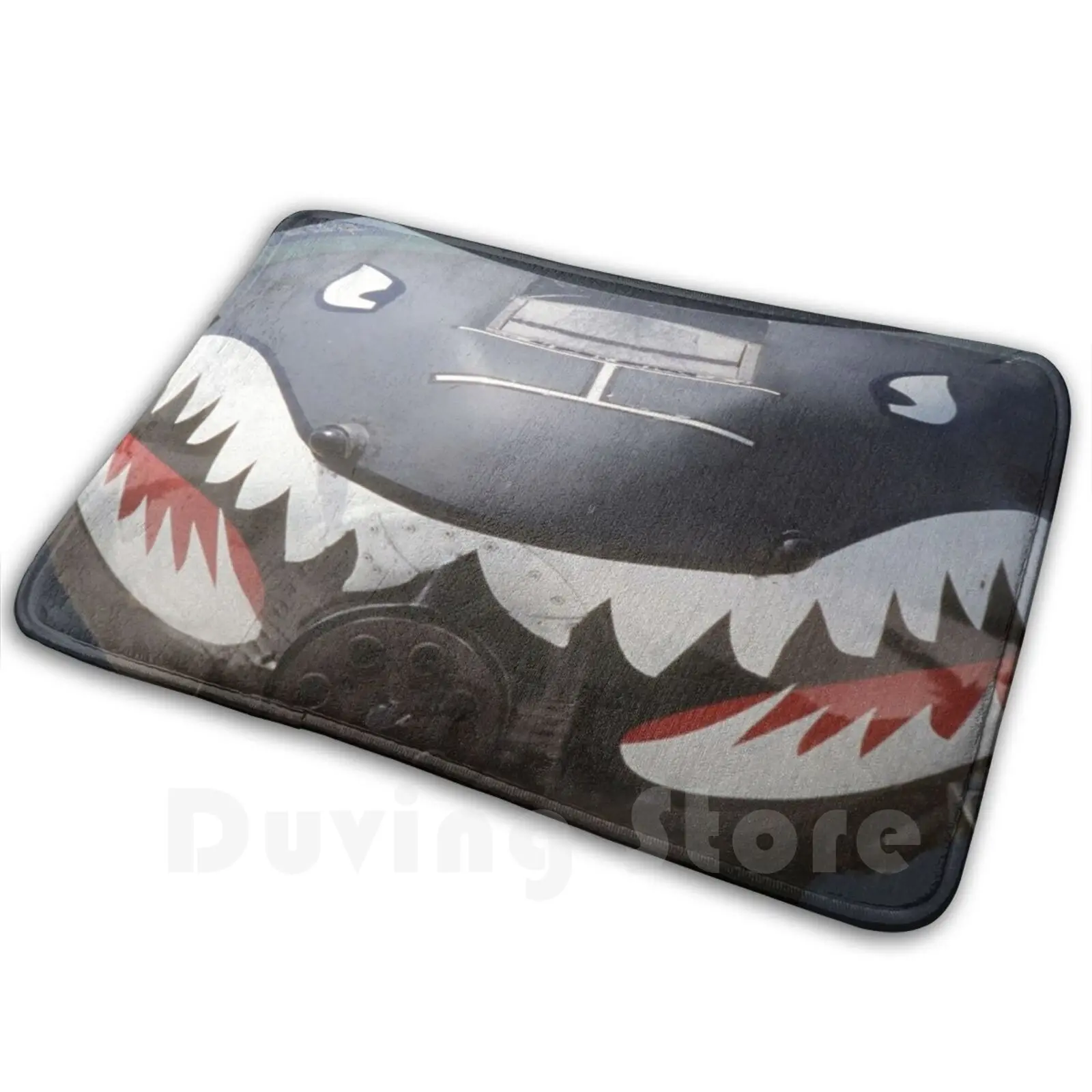 Flying Tiger Warthog Mat Tappeto Tappeto Tappetino Antiscivolo S Camera Da Letto Wwii Carpet Moji Carpet Flying Tiger Shark Airplane War Plane