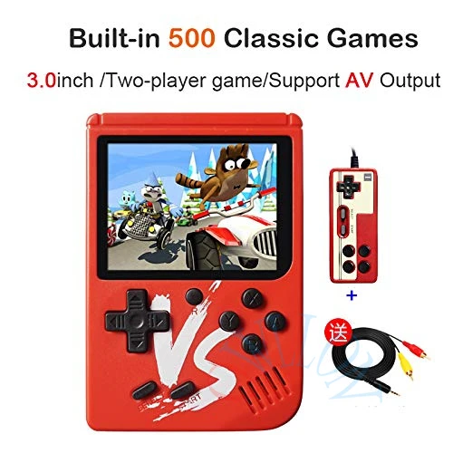 

NEW Handheld Game Player Retro Handheld Game Console Built-in 500 Games Support AV Output DoublePlay 2.6 inch Video Game Player