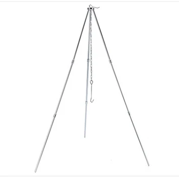 

Pot Tripod Barbecue Cooking Hanger Outdoor Camping Picnic Hiking Tools
