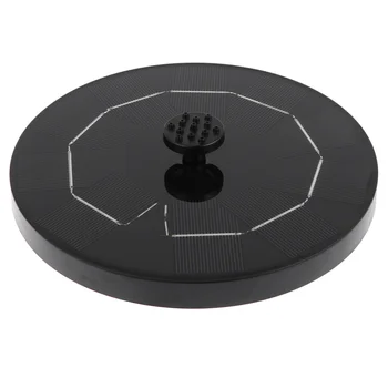 

3.5W Floating Water Fountain Round Solar Fountain for Garden Decoration Solar Fountain Pool Pond Waterfall (Black)