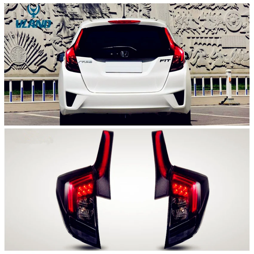 

VLAND Factory For Car Tail Light For FIT 2014 2015 2016 2017 LED Taillight For Jazz Tail Lamp with plug and play
