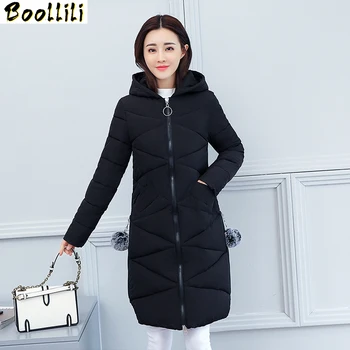 

Boollili Winter Jacket Women Korean Parka Long Coat Thick Padded Jackets Ladies Coats Parkas Abrigos Mujer Invierno 2020