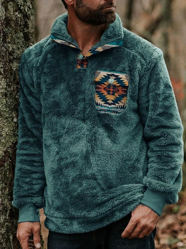 Men's Comfy Patch Pocket Buttons 