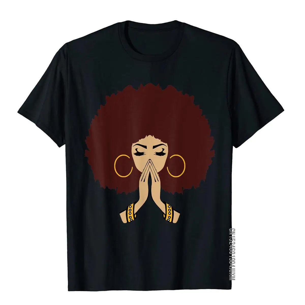 

Подарочная футболка с чёрной девушкой, магией, меланином, афро-королевой, популярная футболка в стиле преппи, хлопковая футболка для мужчин