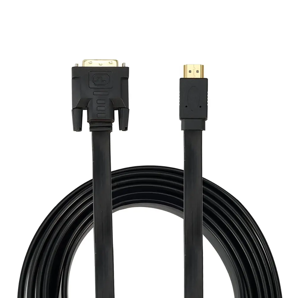 Профессиональный HDMI к DVI штекер к 24+ 1 DVI-D Мужской адаптер видео кабель позолоченный 1080P для HDTV dvd-проектор