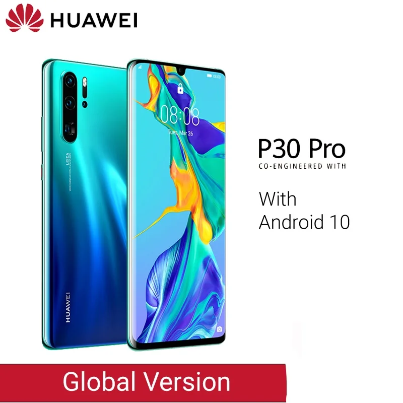 Глобальная версия huawei P30 Pro 8GB 256GB смартфон с 5 кратным оптическим зумом