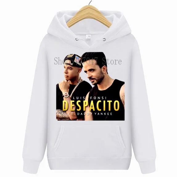 Luis Fonsi Despacito латинские поп Sanger мужские белые толстовки свитер Размер s Zu 3XL Geprintt