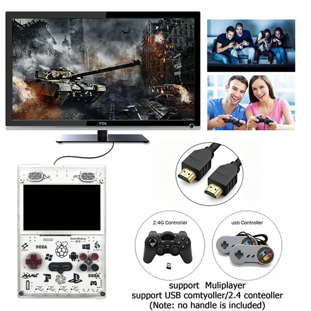 Новый 5-дюймовый ЖК-дисплей Raspberry Pi RetroPie игровая консоль 10000 + игр | Компьютеры и