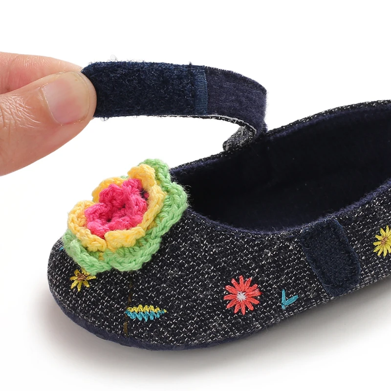 «Милое дитя», обувь для девочек с цветочным рисунком, для тех, кто только начинает ходить, для новорожденных, младенцев Принцесса Мягкие ботинки шпаргалки