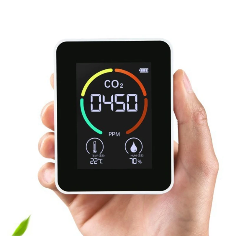 3 в 1 Цифровой измеритель температуры Co2 инфракрасный датчик влажности тестер с
