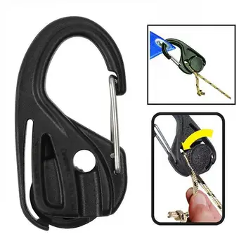 

2 pcs 2020 New S/M Size Carabiner Camping Tent Cord Rope Fastener Guy Line Runner Wind Stopper Tightener Tensioner Camping Tool