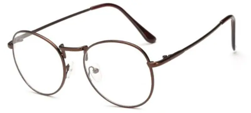 2 Новые модные компьютерные очки круглые маленькие свежие ультралегкие металлические очки трендовые плоские зеркальные унисекс Ретро голубые легкие очки - Цвет оправы: 2
