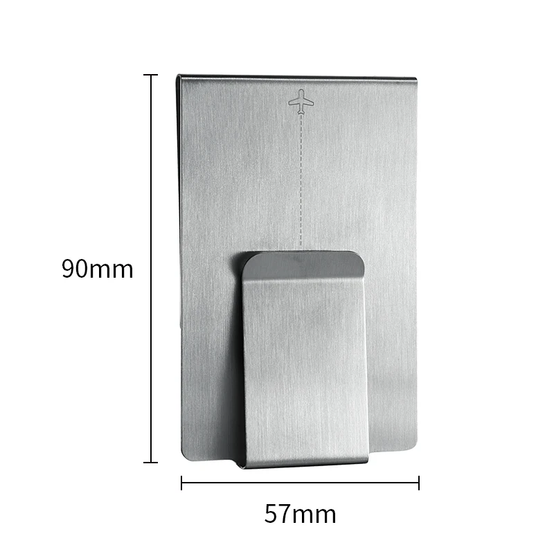 Stainless Steel Money Clip Wallet For Men Women ID Credit Card Holder Double Sided Holder Customizable metal money clip,credit card holder,id card holder