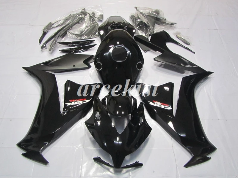 Литья под давлением ABS Полный обтекатели комплект Подходит для HONDA CBR1000RR 2012 2013 1000 RR CBR1000 тела комплект черного цвета на заказ