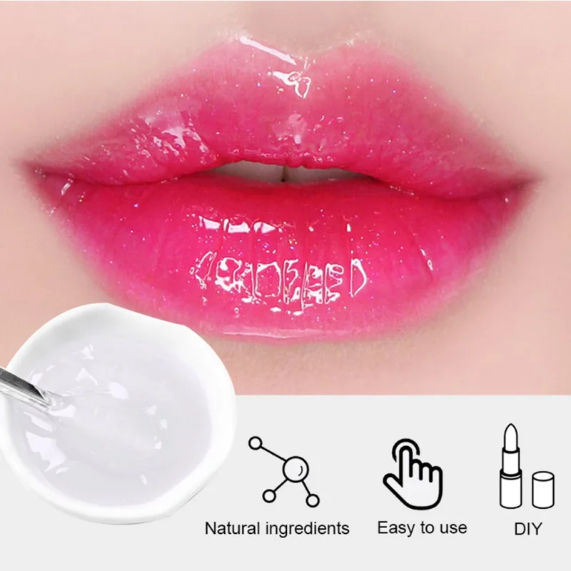 DIY Clear Lip Gloss Base gel Oil DIY Moisturizing Lipstick Material Base Gel for Lip Gloss Base Handmade Lip Balms Makeup