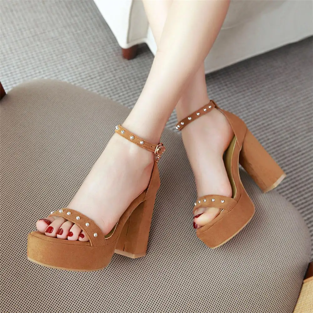 

Doratasia New Wholesale Plus Size 43 women's Shoes Platform Top Quality 10.5cm High Heels ankle-strap Summer Sandals