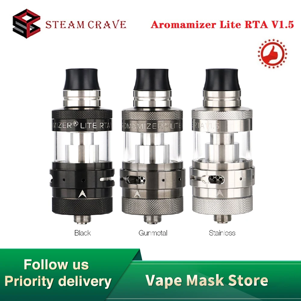 Новинка оригинальный паровой ароматизатор Lite RTA V1.5 емкость для электронной