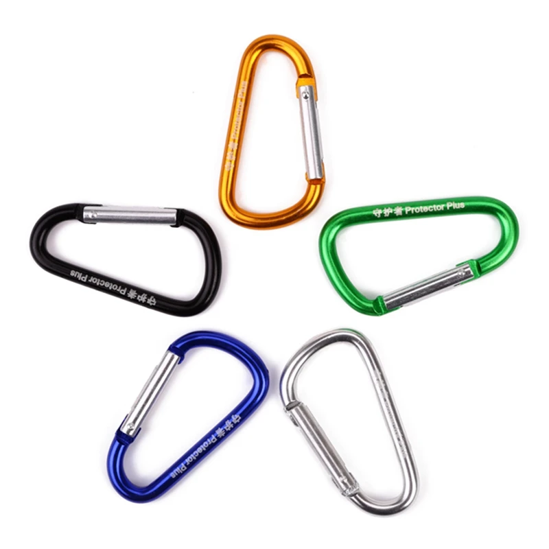 Details about   High Quality Shaped Aluminum Alloy Carabiner Hook Keychain Set Y6T6 