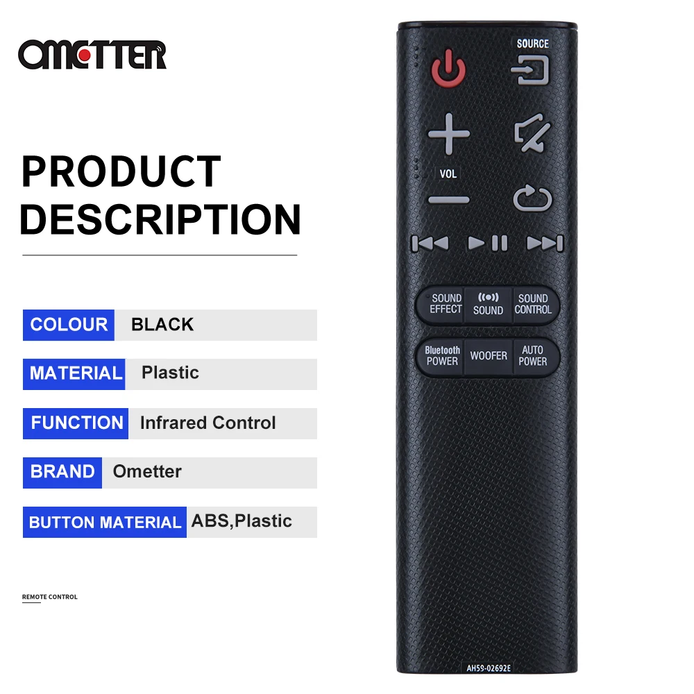 Soundbar Controle Remoto para Samsung Ah5902692e Hw-jm6000c Hw-j55 Hw-j551 Hw-jm35 Hw-j450 Hw-j355 za Novo - Image 2