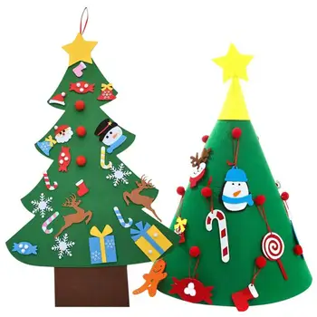

DIY Christmas Tree Door Wall 3D Stereo Felt Pendants Gifts Ornaments Decor Kids Christmas Tree Decor Toys Children Gifts