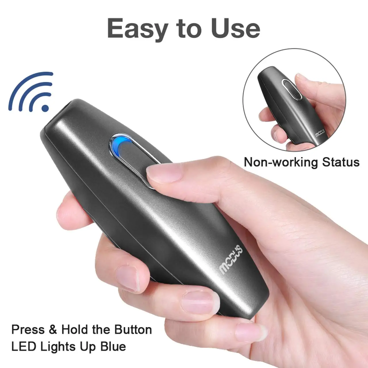 MODUS Anti Barking Device, 2-in-1 Dog Training Tool, 16.4 Ft Large Control Range, Ultrasonic Pet Corrector Whistle, Safe to Use