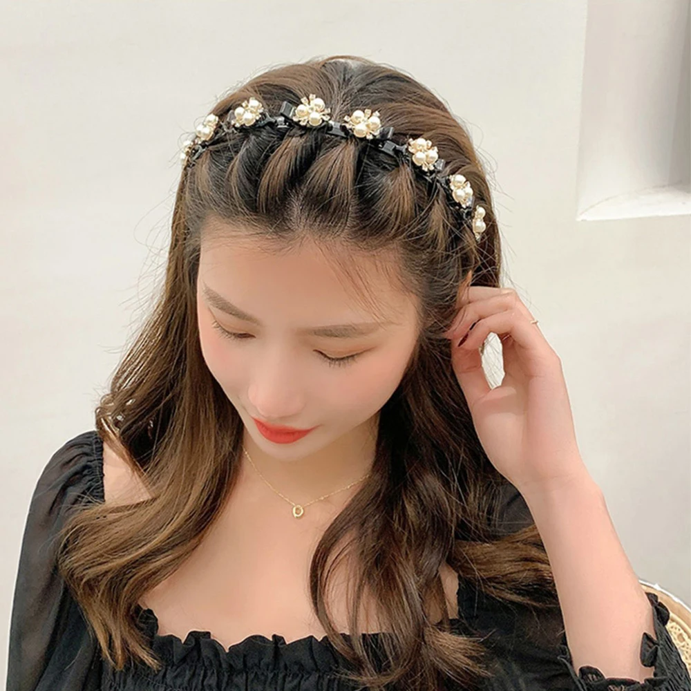 Ladies Fashionable Frosted Wide Chain Hairband Hoops Headband Hair Accessories