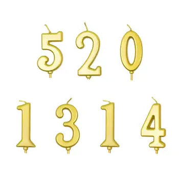 

Gold Birthday Number Candle 0 1 2 3 4 5 6 7 8 9 Candle Cake Cupcake Topper Party Birthday Cake Candle Party Decoration Suppply