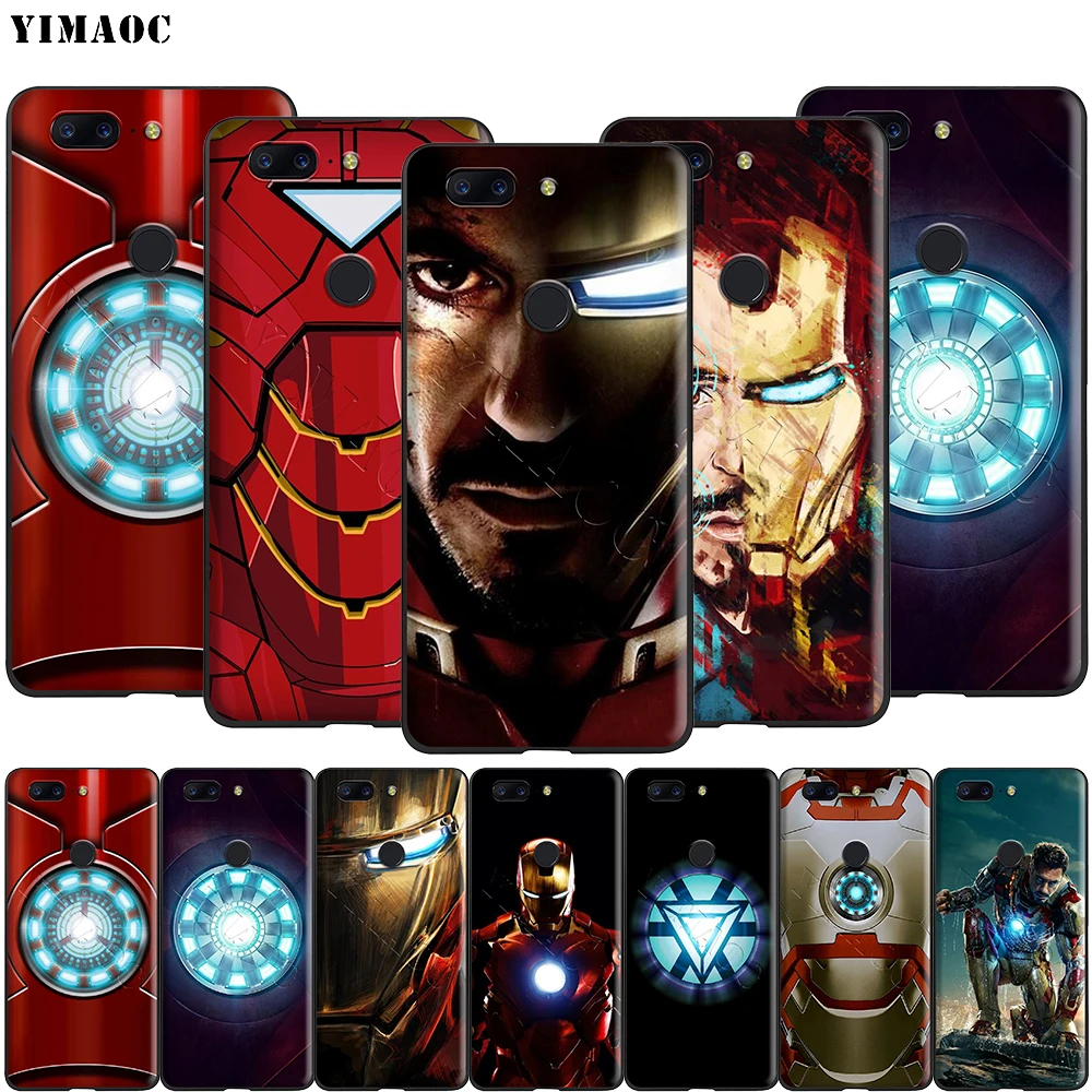 

Yimaoc Marvel Iron Man Silicone Case for Oneplus 7 Pro 6t 6 5t 5