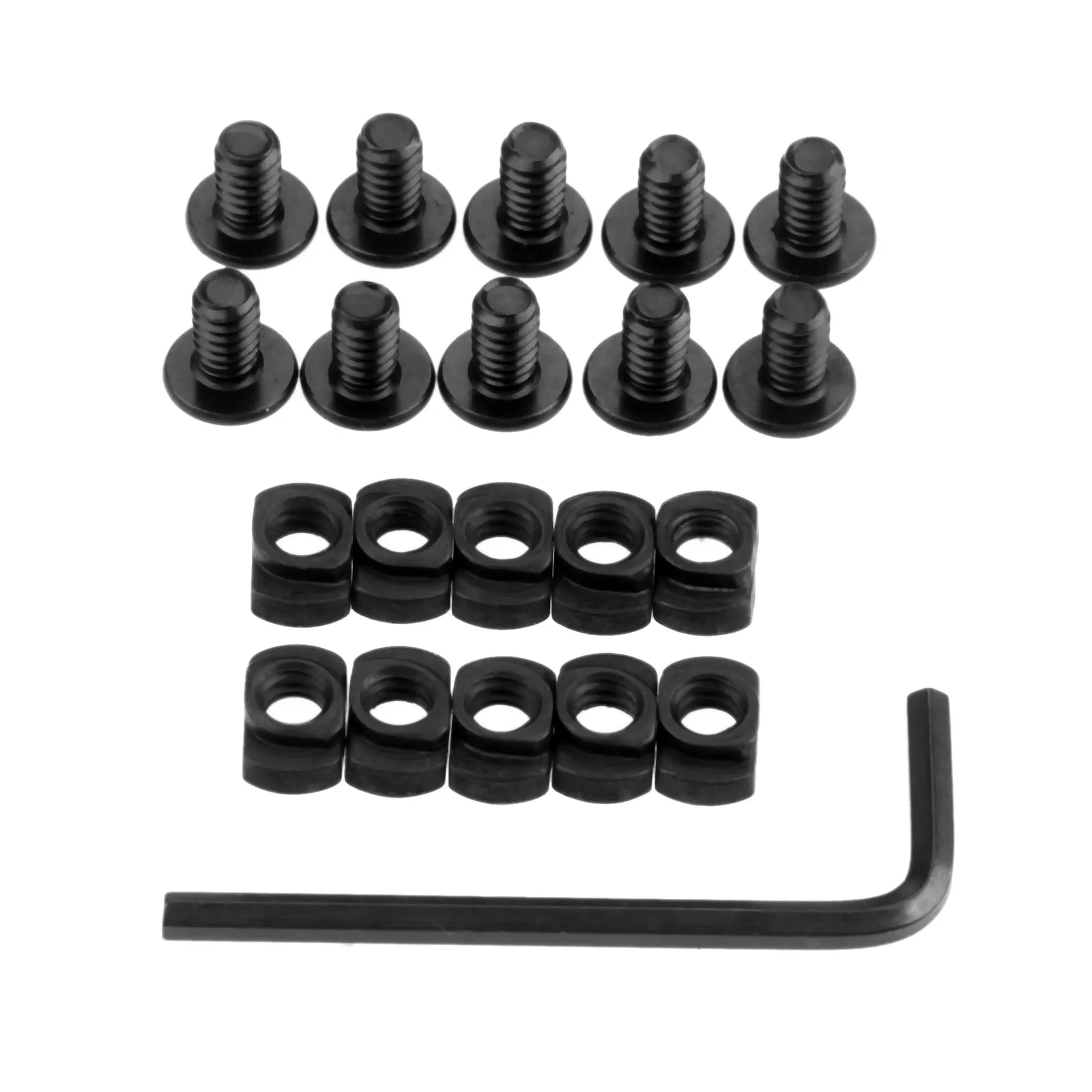 

10 Pack M-LOK Screw and Nut Replacement for MLOK Handguard Rail Sections Hunting Gun Accessories