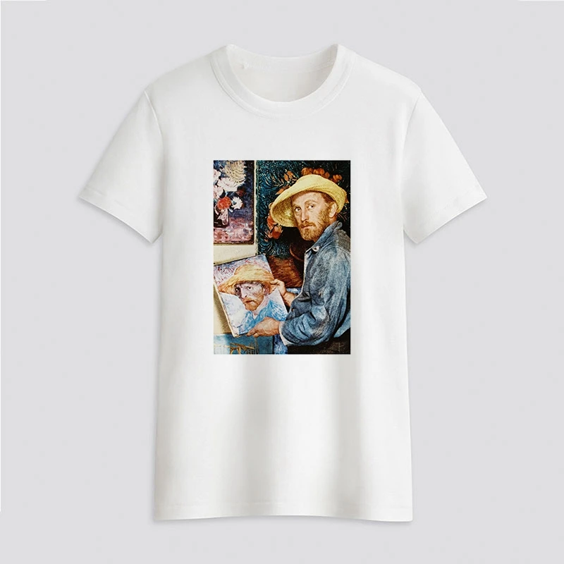 

Van Gogh Art Painting Graphics T-shirt Female T-shirt Top T-shirt Harajuku Street Clothing Casual T-shirt