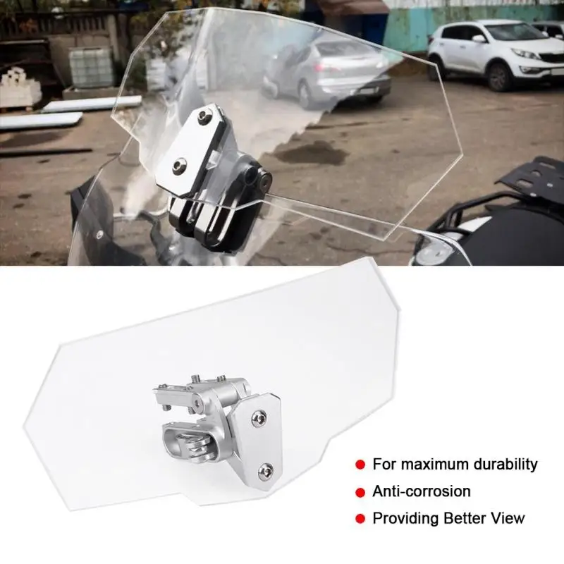 Clear Motocycle Windshield WindScreen Wind Deflector For Kawasaki Honda KTM