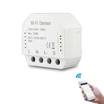 

WIFI Intelligent Light Switch DIY Breaker Module APP Remote Control Works with Alexa Echo Google Home 2 Gang 2 Way