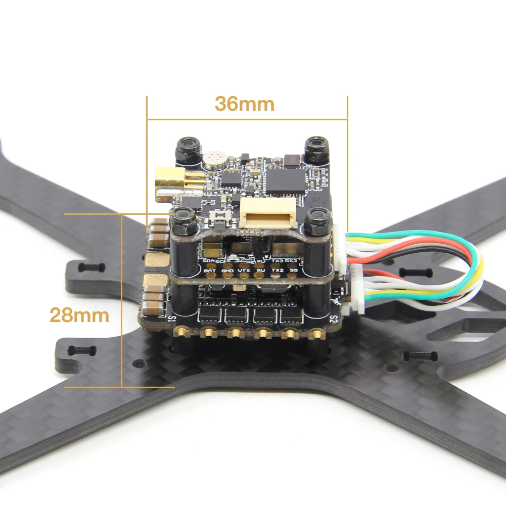 Новое поступление HGLRC FD435-VTX стек MPU6000 20*20 3-6S FD F4 Mini Fc 35A 4в1 ESC VTX 350 мВт комбо стек Flytower для FPV RC Дрон