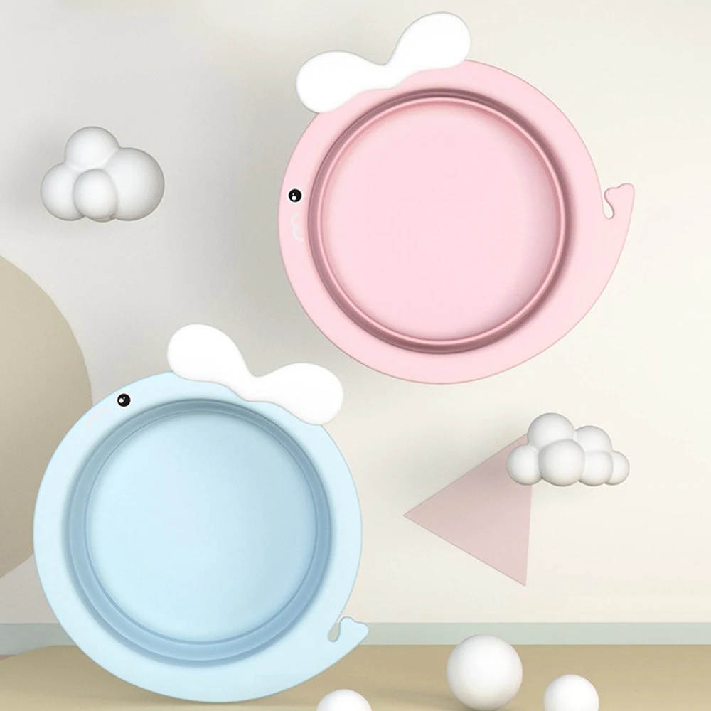 Foldable Baby Bath Tub Travel Portable Baby Basin Eco-Friendly Safe Children Newborn Thicken foldable Wash Face Foot Ass Basin