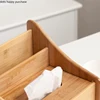 Bamboo Wood Remote Control Storage Box Living Room Office Desk Tea Set Entrance Key Sundries Finishing Box Tissue Box Storage 5