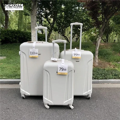 CHENGZHI 2" 24" 2" дюймов ABS дешевый багаж на колесиках с возможностью расширения большой емкости чемодан для путешествий на колесиках - Цвет: a set of 3