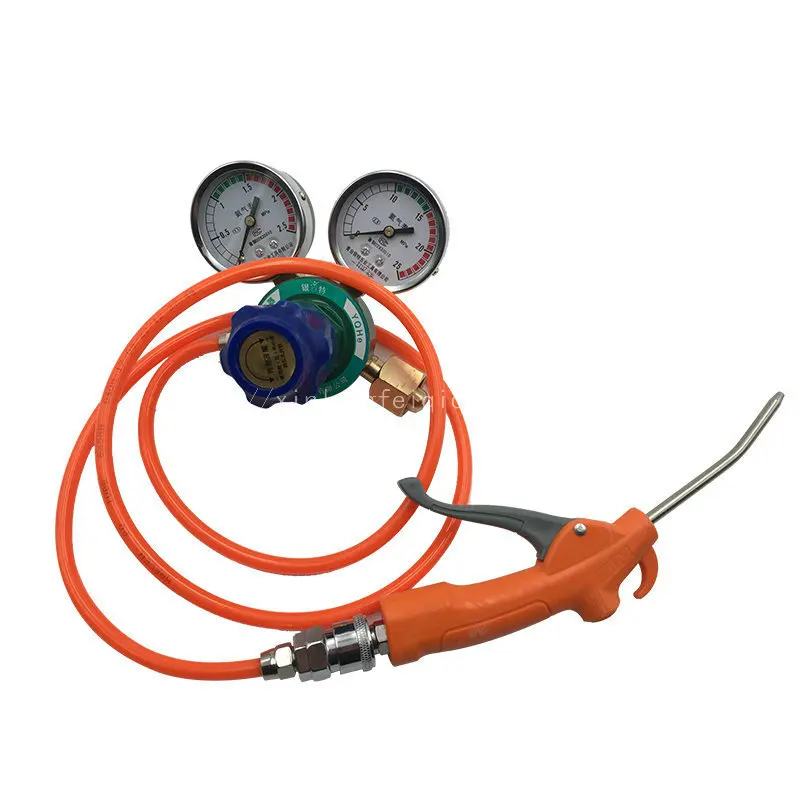 

Double Gun Gas Nozzle Inflation Tool to Burst Balloon Inflatable Tool Helium High Pressure Low Voltage Valve Balloon Injection F