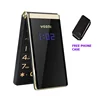 Tkexun Unlock Flip 3G WCDMA Touch Display Senior Mobile Phone SOS Fast Call Large Russian Key Slim Easy Working For Elderly ► Photo 1/6