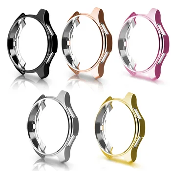 

Gosear Fashion Scratchproof Plated TPU Protective Case Cover Bumper Frame Shell for Samsung Galaxy Gear S3 42mm 46mm Smartwatch