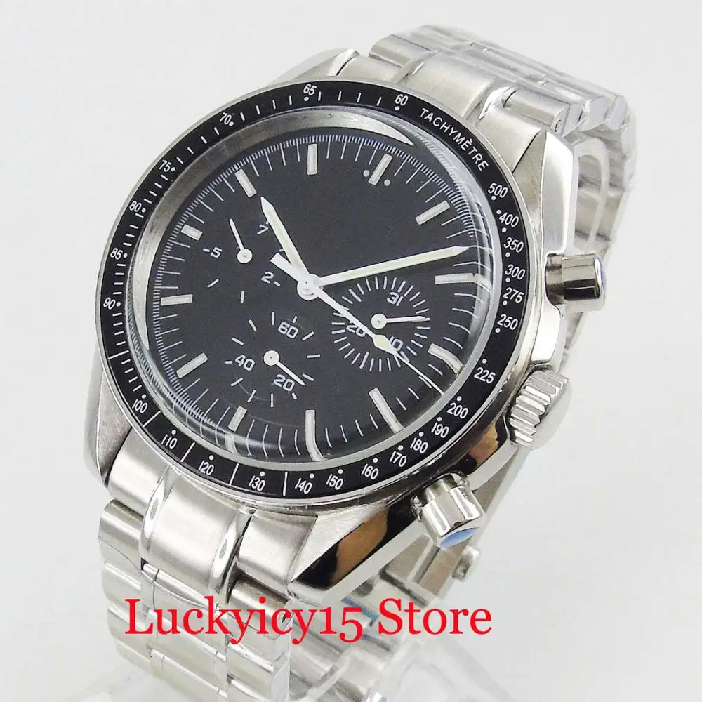 

Nologo Men's Watch With Automatic Movement 40mm Wristwatch Week Date Window Stainless Steel Bracelet Polished Case