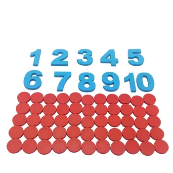 

Kindergarten Children Early Education Toys Gift Wooden Numbers And Chips Early Childhood Mathematics Calculation Teaching Aids