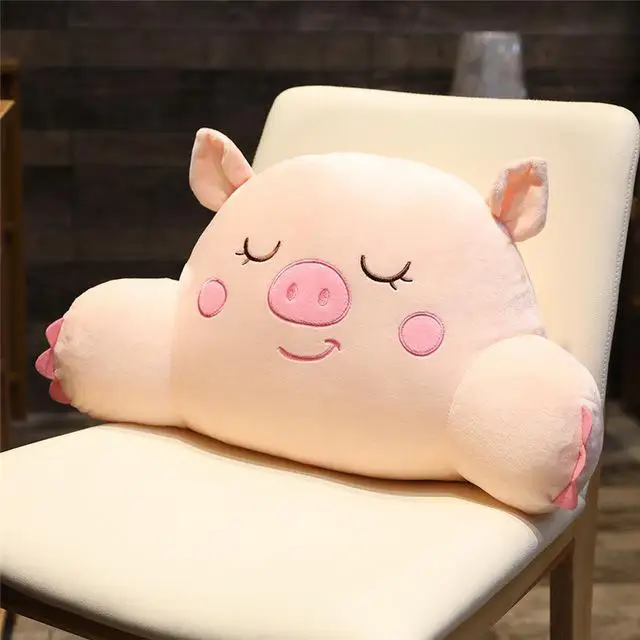 Новая Kawaii мягкая утка& свинья& Мышь& коала плюшевая поясничная поддержка животные из мультфильмов лиса& Слон Мягкая кукла диван подушка на стул ребенок подарок - Цвет: 4