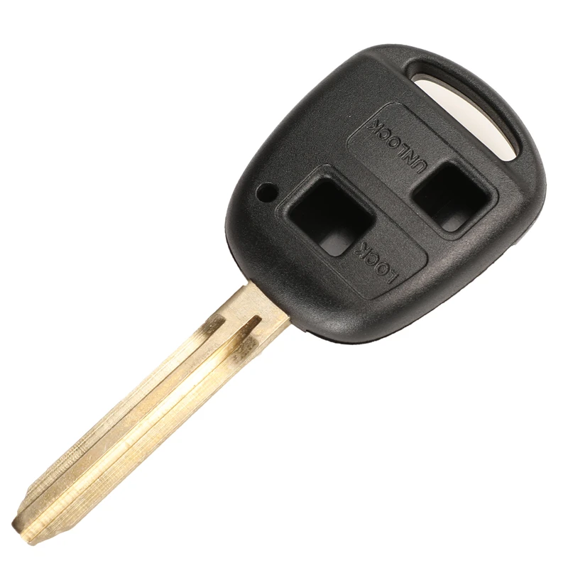 Чехол для ключей jingyuqin с 2 кнопками для Toyota Camry RAV4 Prado Corolla Tarago Avensis Avalon EHCO Land Cruiser Fob Shell