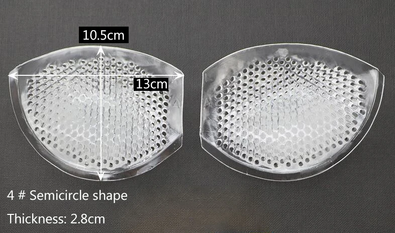 Толстая дышащая силиконовая подкладка для нижнего белья, для бикини, купальник, спортивный костюм, водонепроницаемый, невидимые подушечки для груди, A0478F - Цвет: NO.4