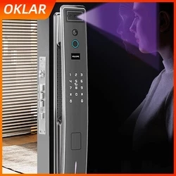 Okars – serrure de porte intelligente 3D, reconnaissance faciale, sécurité du visage et de la caméra, lecteur d'empreinte digitale, mot de passe, clé électronique, déverrouillage IC 