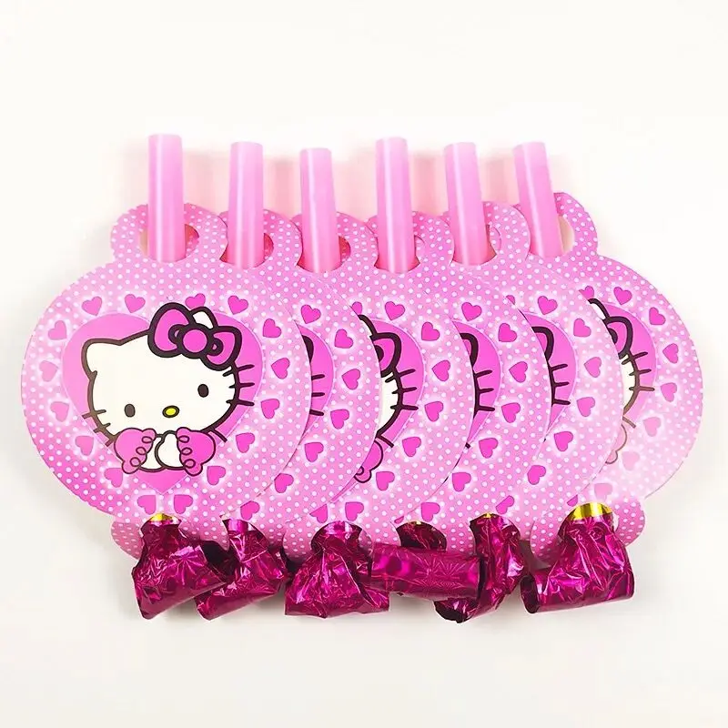 С Днем Рождения Декор поставки мультфильм hello kitty одноразовая посуда чашка